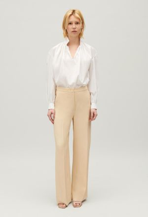 Claudie Pierlot Pantalon large beige