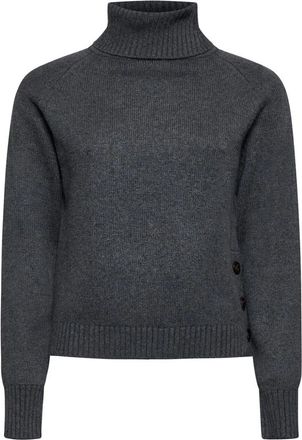 Silvian Heach Essenti&euml;le Turtleneck Trui - Dames - Coltruien - Grijs - 2XS - Wol - Truien & Vesten