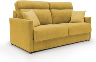 Divani.Store Divani.store - Margot Sof&aacute; Cama Convertible En Tela Suave Impermeable 196 Cm (mat. 160x197) Amarillo