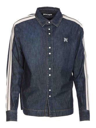 Palm Angels Monogram denim track jacket