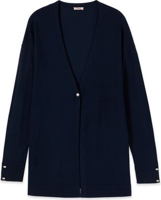 Oltre Lange Vest - Dames - Vesten - Blauw - 2XL - Nylon - Truien & Vesten