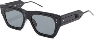 Thom Browne Occhiali da sole squadrati - Nero