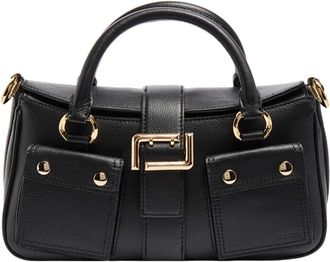 Lancel Rectangular Gold-Tone Accent Tote Bag