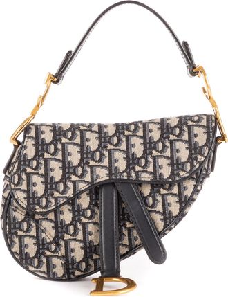Dior Pre-owned Womens Saddle Pouch Shoulder Bag - Blue/Navy - One Size
