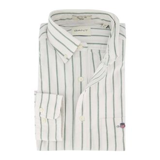 GANT Heren, Overhemden, Groen, Maat: 3XL Katoen