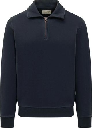 Bl'ker Felpa Halfzip Rutgers - Heren - Vesten met rits - Blauw - XL - Hoodies & sweatvesten