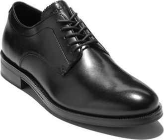 Cole Haan Dean Plain Toe Leather Derby in Black Natural at Nordstrom, Size 10.5