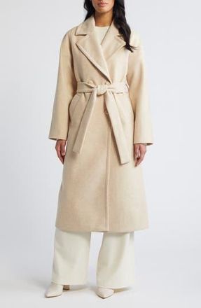 Bernardo Double Breasted Belted Coat in Oatmeal at Nordstrom Rack, Size Xx-Large