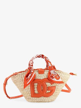 Dolce & Gabbana Borsa a tracolla maiolica in pelle e rafia - DOLCE & GABBANA - gender_Woman