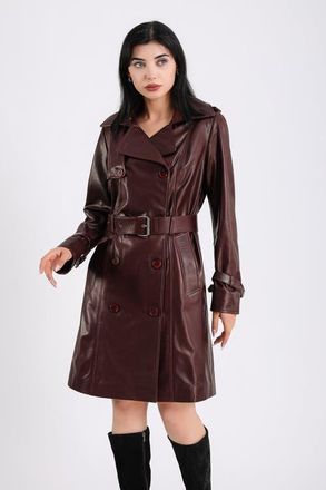 FURNIQ Soho Leather Jacket in Burgundy at Nordstrom, Size X-Small