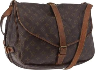 Louis Vuitton Pre-owned Saumur 35 Shoulder Bag - Dames - Vintage Schoudertas - Bruin - ONE Size - Vintage