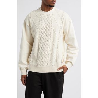 Carhartt Work in Progress Tridon Mixed Stitch Sweater in Natural at Nordstrom Rack, Size Small