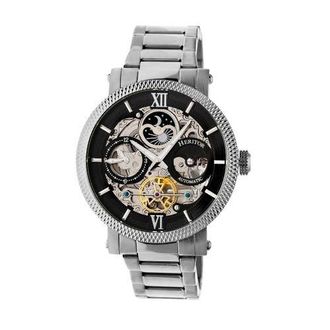 Heritor Aries Skeleton Dial Bracelet Watch in Silver/black at Nordstrom