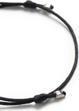 Valentino Garavani Bracciale VLogo Signature in cotone - Nero