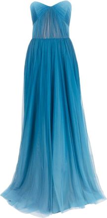 Ana Radu gradient-effect organza maxi dress - women - Polyester - L - Blue