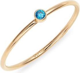 Nashelle Birthstone Ring in March Gold at Nordstrom, Size 6