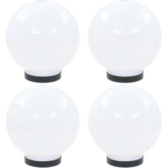 vidaXL Vidaxl - L&aacute;mparas De Bola Led 4 Unidades Esf&eacute;ricas Pmma 20 Cm