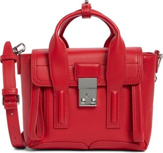 3.1 Phillip Lim Mini Pashli Leather Satchel in Lipstick at Nordstrom Rack