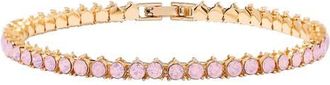 Brook & York Isabella Blush Tennis Bracelet in Gold/Pink at Nordstrom