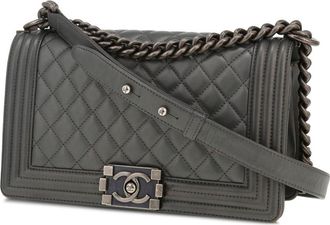 Chanel 2015 Boy Chanel shoulder bag - Grey