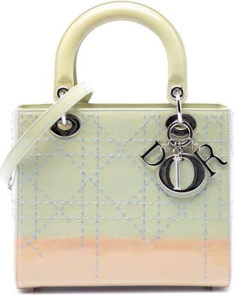 Dior Pre-owned Dior Medium Ombre Patent Cannage Lady Dior Ladies FXN1176M4OK17TOR