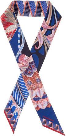 Ferragamo Ferragamo Butterflies Print Silk Scarf