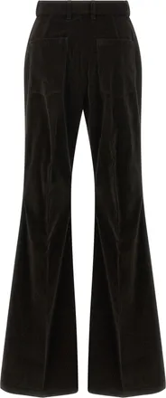 Ferragamo Velvet Flared Trousers - Black