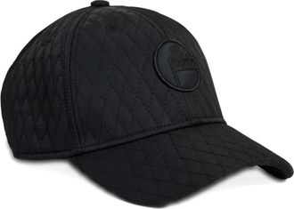Fusalp quilted logo-plaque baseball cap - Black
