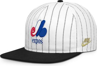 Nike Montreal Expos Pro Nike Mens MLB Adjustable Hat in White | NB57064NMEX-JFJ
