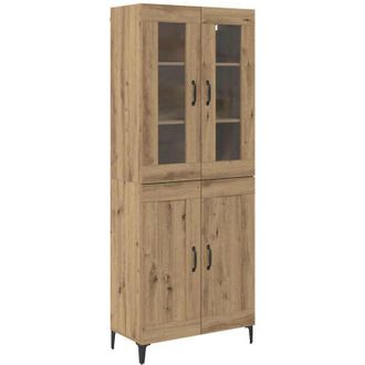 vidaXL Highboard Artisan Oak 69.5 x 34 x 180 cm Engineered Wood vidaXL