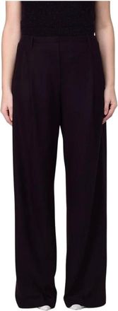 Liviana Conti Pantalones Anchos - Trousers - Mujer - P&uacute;rpura - XS