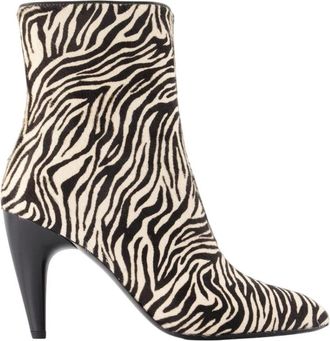 Isabel Marant Jany Lage Enkellaarsjes - Dames - Laarzen met Hak - Veelkleurig - 37 EU - Leer - Schoenen