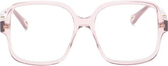 Chlo&eacute; Bril met vierkant montuur - Roze