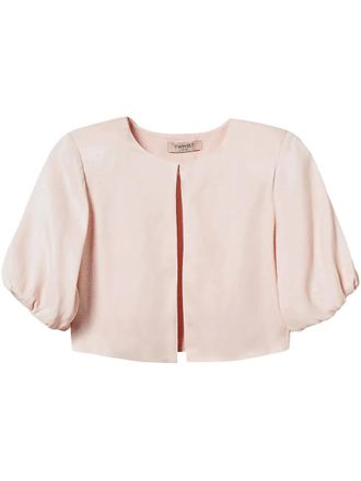 Twin-Set Jack met logoplakkaat - Roze