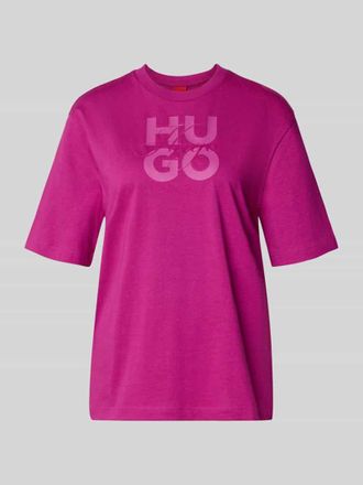 HUGO BOSS Oversized T-Shirt aus reiner Baumwolle Modell Dashire_5 in Pink, Gr&ouml;&szlig;e XL