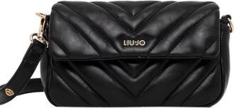 Liu Jo Borsa a tracolla con motivo chevron - Nero