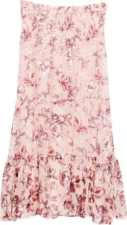 Alice & Olivia Womens Printed Maxi Skirt