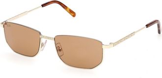 GCDS GD0079 32J Mens Sunglasses Gold Size 54