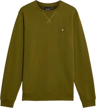 Lyle & Scott Mid Layers Crew Neck Sweatshirt - Heren - Sweatshirts - Groen - M - Katoen - Hoodies & sweatvesten
