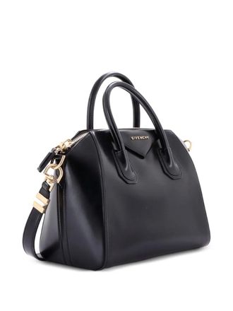 Givenchy Borsa a tracolla Antigona piccola in pelle lucida - Nero