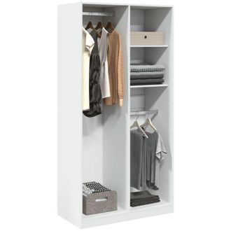 vidaXL Vidaxl - Armadio Bianco 100x50x200 cm in Legno Multistrato