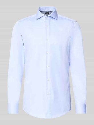 HUGO BOSS Slim Fit Businesshemd aus reiner Baumwolle Modell H-HANK-SP-B1 in Bleu, Gr&ouml;&szlig;e 38
