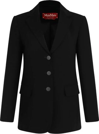 Max Mara Getailleerd jack met drie knopen - Zwart