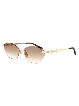 Gucci GG2050S Metal Cat-Eye Sunglasses - Gold