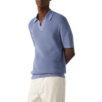 Ermenegildo Zegna Premium Cotton Polo Shirt in Lilac at Nordstrom, Size 38 Us