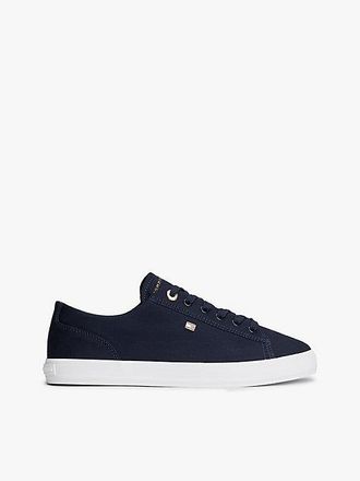 Tommy Hilfiger Enamel Flag Canvas Trainers