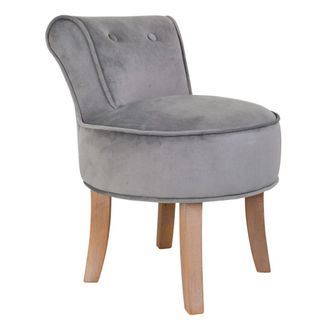 Wanderlust Deco Banqueta de madera tapizada 45 x 46 x 58h cm