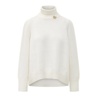 Fabiana Filippi Maglia Dolcevita - Dames - Coltruien - Wit - 2XS - Truien & Vesten