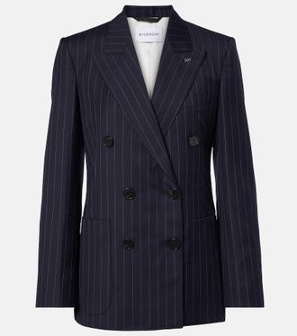 Givenchy Pinstripe double-breasted wool blazer