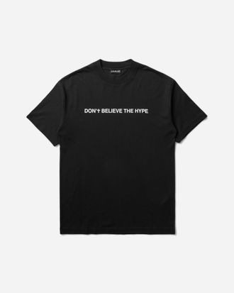 Slam Jam Don T Believe The Hype T-Shirt Black